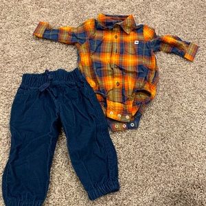 Matching shirt and pants